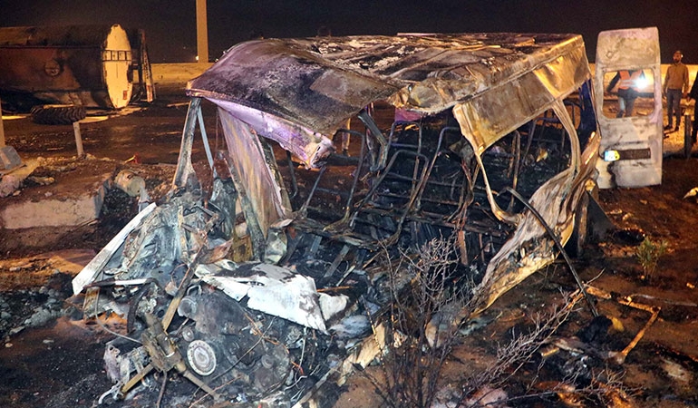 Gaziantep’te korkunç kaza… Yangın çıktı, ölüler var