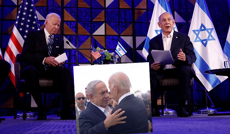 Hastane yalanına ortak oldu! Biden’dan İsrail’e tam destek