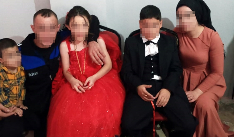 Mardin’de 8 ve 9 yaşlarındaki çocuklara nişan töreni