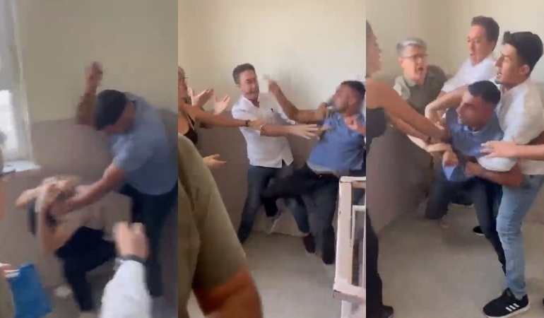 Bakırköy’de hareketli anlar: Otobüse tekme attı, taksinin camlarını kırdı