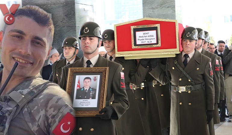 Şehit Üsteğmen Abdullah Köse’ye acı veda… ‘Oğlum şerefli gitti’