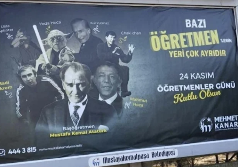 AKP’li belediyenin tepki çeken 24 Kasım afişi toplatıldı