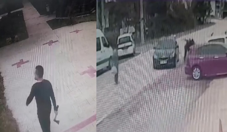 Ev sahibinden kiracısına baltalı saldırı