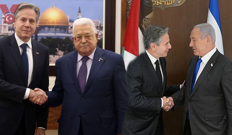 ABD’den ikili oyun: Blinken, Abbas ve Netanyahu ile görüştü