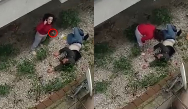 Kocasını ikinci kattan aşağıya attı: Başında bıçakla bekledi!