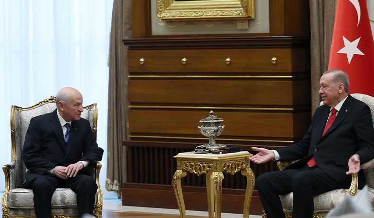 Erdoğan ile Bahçeli bir araya geldi