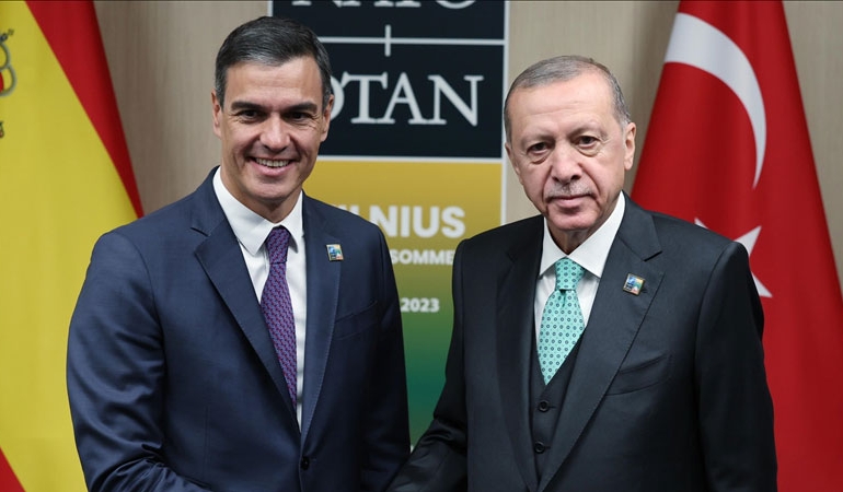 Erdoğan, İspanya Başbakanı Pedro Sanchez ile görüştü