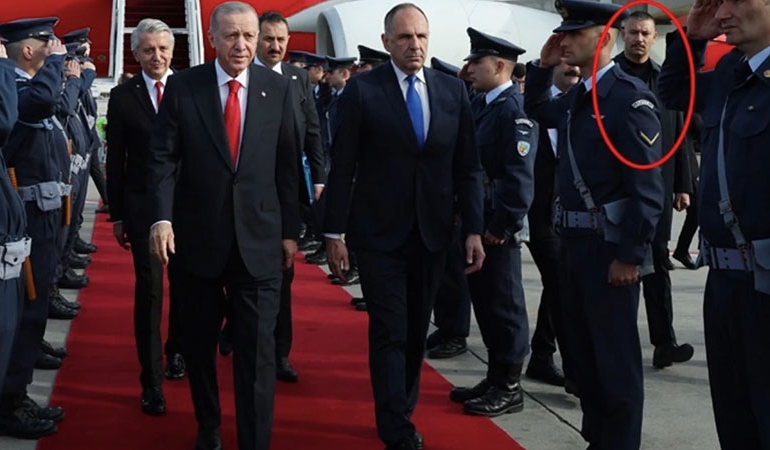 Erdoğan’ın koruması Yunanistan’da gündem oldu
