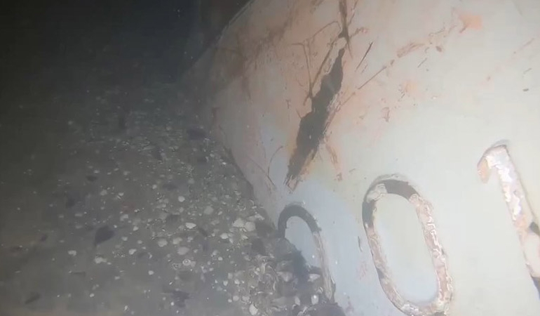 Zonguldak’ta batan geminin su altındaki görüntüleri ortaya çıktı