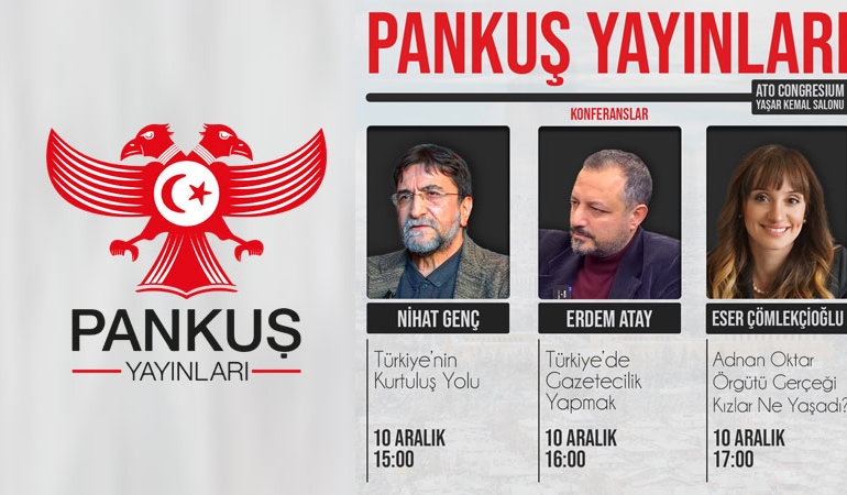 Nihat Genç, Erdem Atay ve Eser Çömlekçioğlu Ankara’da Pankuş Yayınları okurlarıyla buluşuyor