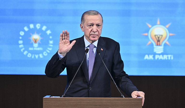 Erdoğan, AKP’nin yerel seçim beyannamesini açıkladı