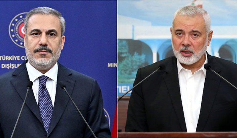 Hakan Fidan, Hamas liderlerinden Heniyye ile görüştü