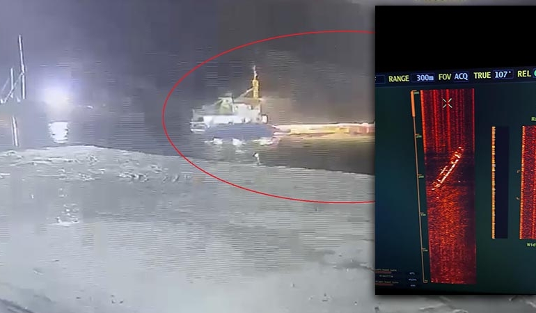 Marmara’da batan geminin enkazından ilk görüntüler