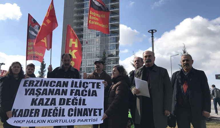 HKP’den Anagold önünde ‘Erzincan’ eylemi: Doğaya karşı işlenmiş hiçbir suç cezasız kalmayacak