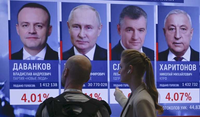 Rusya’da seçim sonuçları belli oldu: Putin yeniden başkan