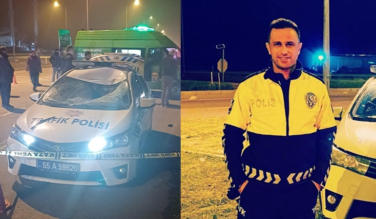 Kazadan kaçan araç polise çarptı: 1 şehit