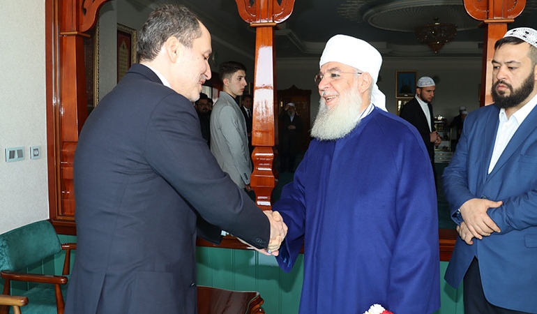 Fatih Erbakan’dan Menzil şeyhine ziyaret