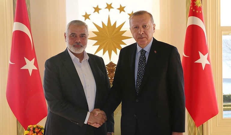 Erdoğan’dan Hamas lideri Haniye’ye taziye telefonu