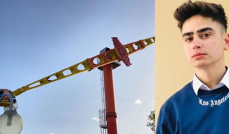 Lunaparkta çalışan çocuk, başına çarpan oyuncakla ağır yaralandı