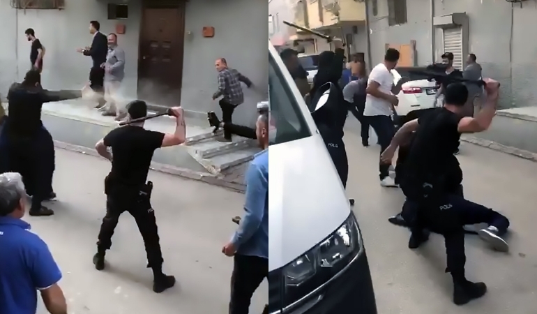 Adana’da taşlı-sopalı mazbata kavgası