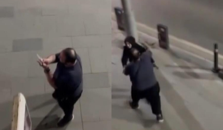 Sultangazi’de polisten eli bıçaklı kişiye ‘duygusal’ müdahale