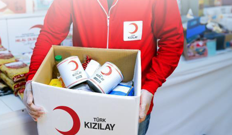 Kızılay para ve erzak yardım başvurusu