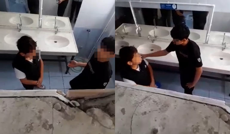 3 öğrenci, okul arkadaşını tuvalette darbedip görüntü çekti