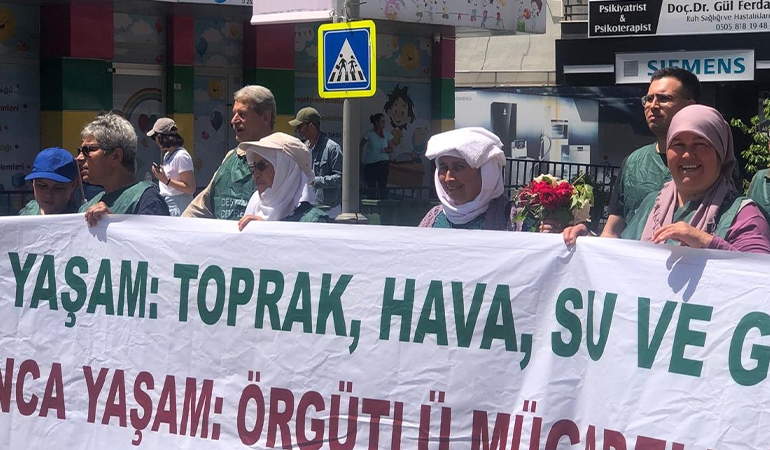 Akbelen ve Deştin direnişçileri 1 Mayıs’ta yan yana… ‘Havama, suyuma, toprağıma dokunma’