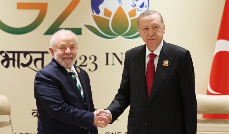 Erdoğan Brezilya Devlet Başkanı Lula ile görüştü