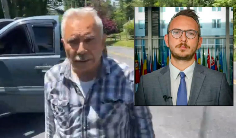 FETÖ’nün Pensilvanya’daki çiftliği önünde Türk muhabir Yunus Paksoy’a saldırı