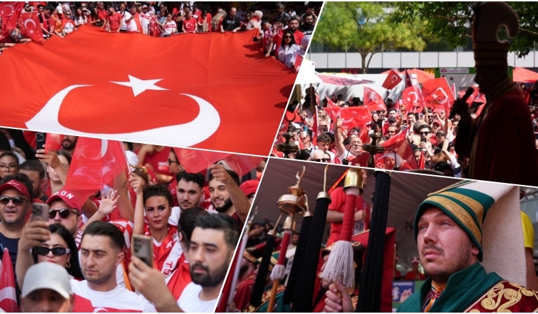 Berlin’de Türk taraftarların coşkusu
