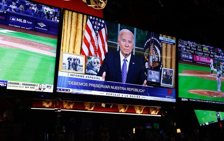 Biden çekildikten sonra ilk kez halka seslendi