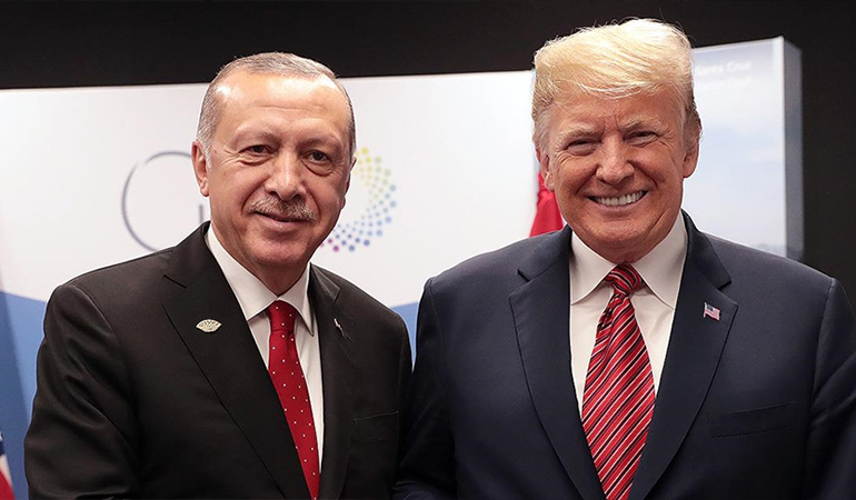 Erdoğan, Trump ile görüştü
