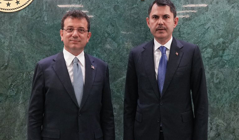İmamoğlu’ndan Murat Kurum’a ziyaret