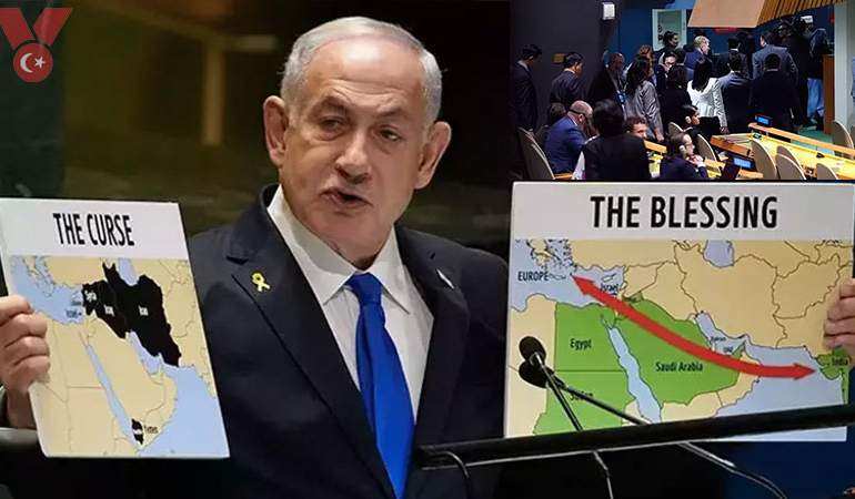 Netanyahu’ya BM’de protesto! Türk heyeti ve birçok delegasyon salonu terk etti