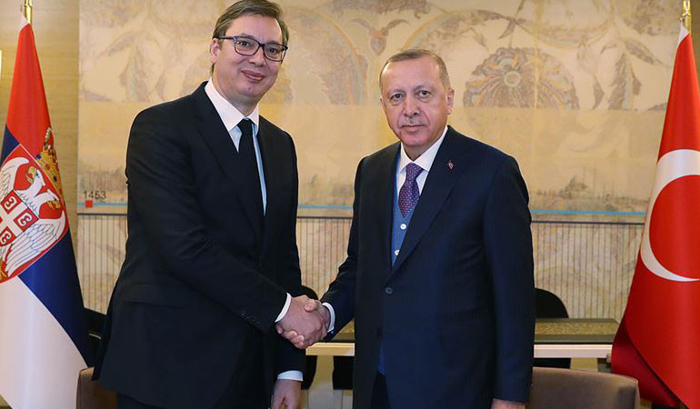 Erdoğan, Sırp mevkidaşı Vucic’le buluştu