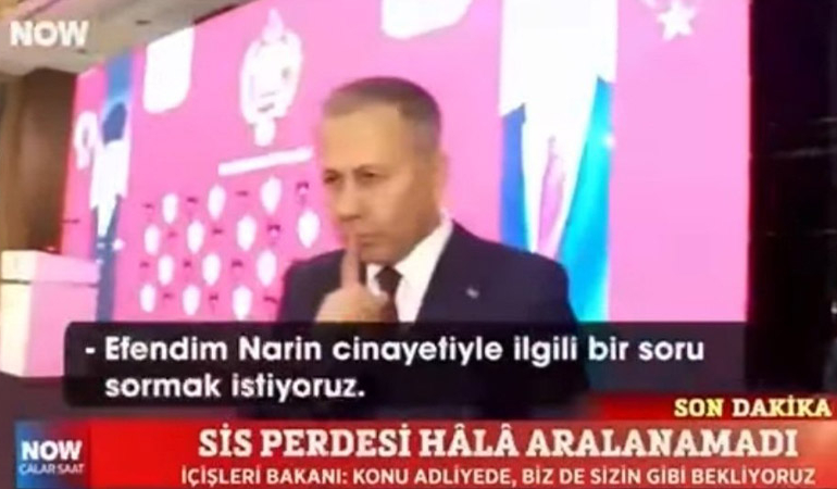 Ali Yerlikaya’dan Narin sorusuna ‘sus’ işareti