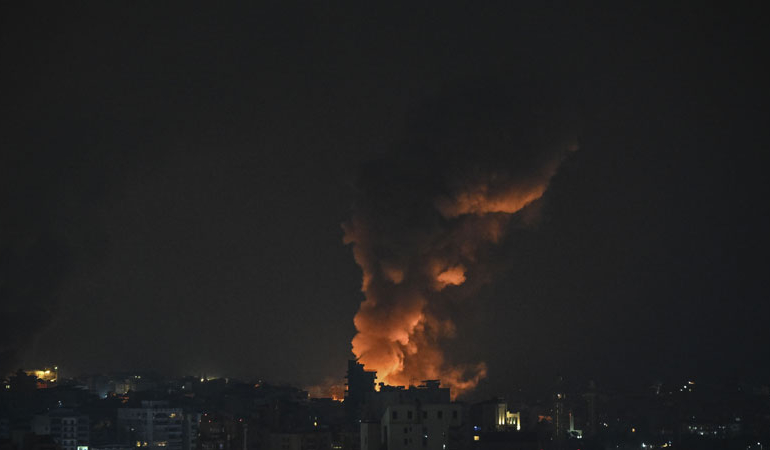İsrail bombardımanı sonrası Beyrut’ta şiddetli patlamalar!