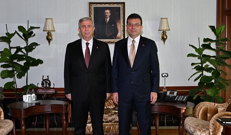 İmamoğlu’ndan Mansur Yavaş’a ziyaret