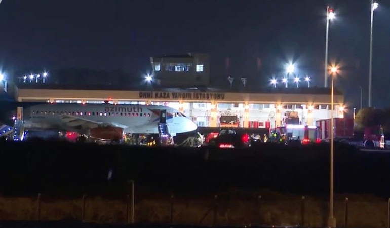 Antalya’da inişe geçen Rus yolcu uçağında yangın