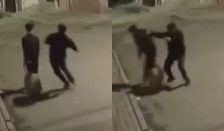 Avcılar’da sokakta yürüyen gence yumruklu saldırı