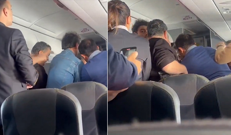 İstanbul uçağı karıştı: Tekbir getirdi, acil çıkış kapısını tekmeledi!