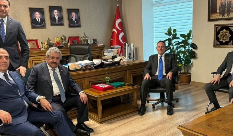 Fenerbahçe’den MHP’ye ziyaret: Ali Koç, Feti Yıldız ile görüştü