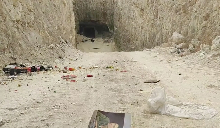 Münbiç’te PKK’nın tünel ağları görüntülendi