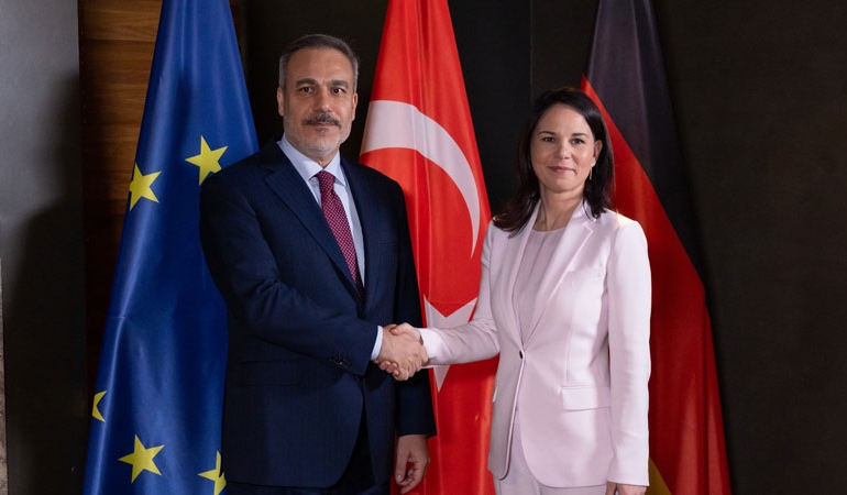 Hakan Fidan, Alman mevkidaşı Baerbock ile buluştu