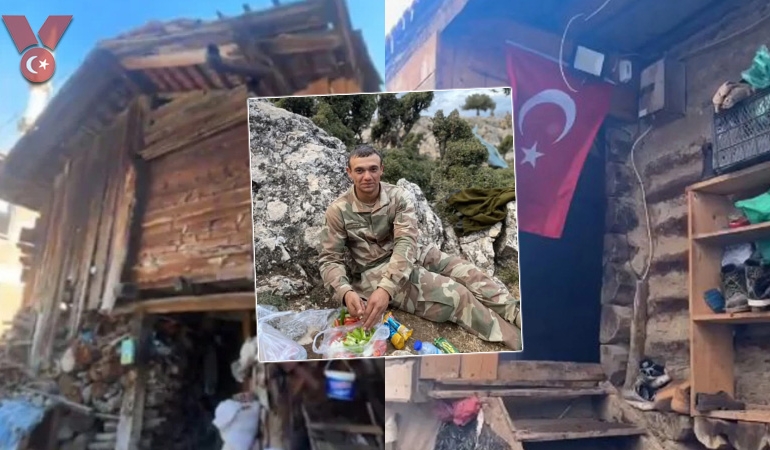 Şehidin yürek yakan baba ocağı! Ailesine ‘ev’ sözü vermiş…