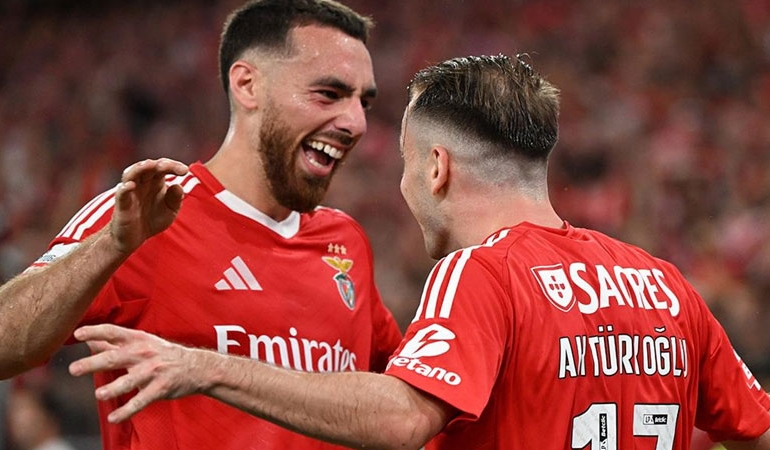 Kerem ile Orkun, Benfica’yı Şampiyonlar Ligi’nde son 16’ya taşıdı