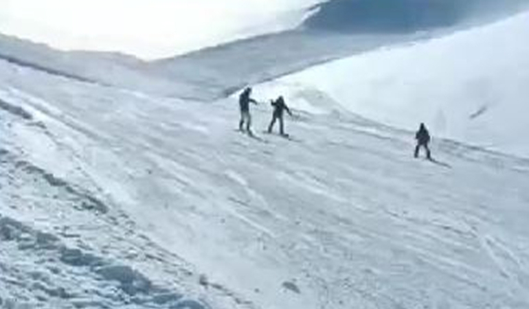 Palandöken’de çığ düştü