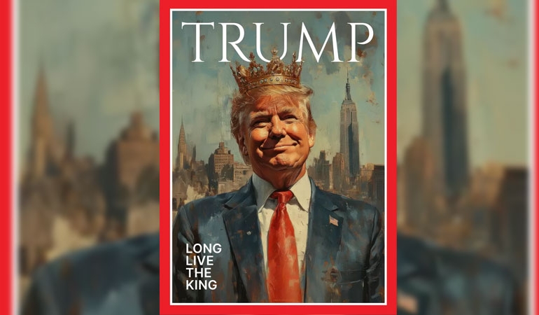 Trump kendini kral ilan etti: Kralımız çok yaşa