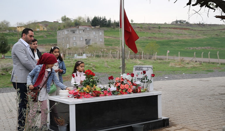 Arkadaşları, bayramda Narin’i yalnız bırakmadı